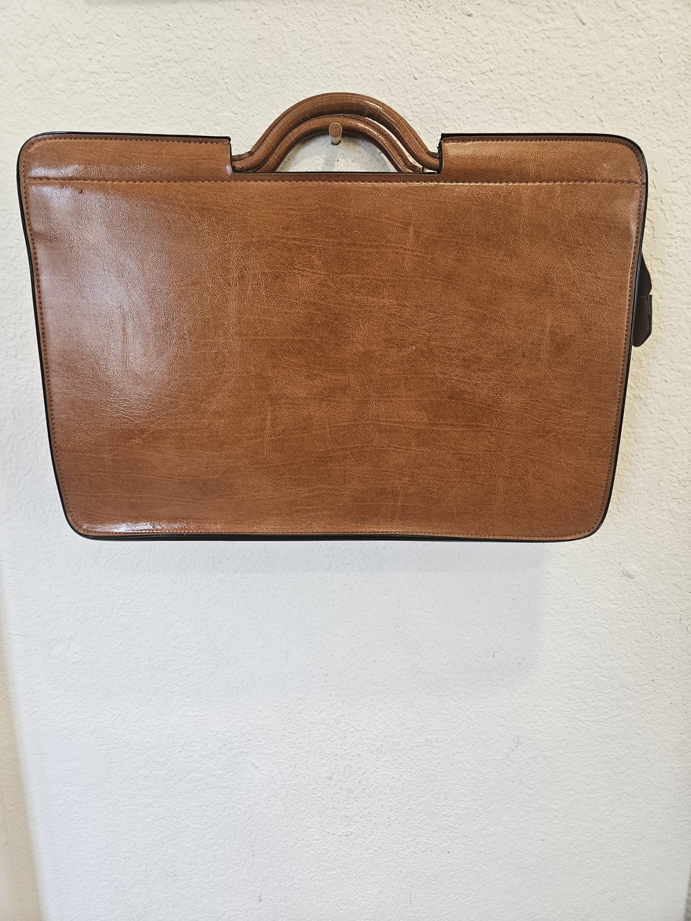 Vintage PEGASUS Leather Briefcase Document Bag Portfolio Top Grain Cowhide USA